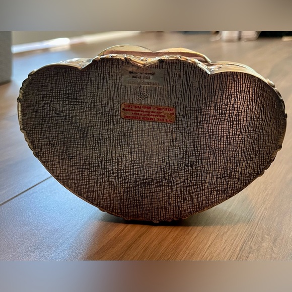 Vintage Eleanor Claire silver plated hinged trinket jewelry box - Picture 12 of 16